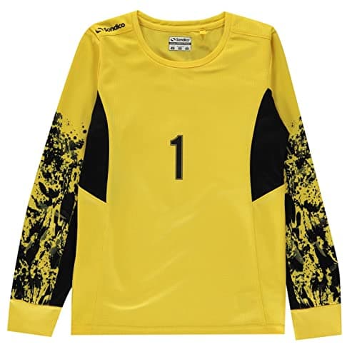 Image of Sondico Kids Core Goalkeeper Shirt Juniors Yellow 7-8 (SB)