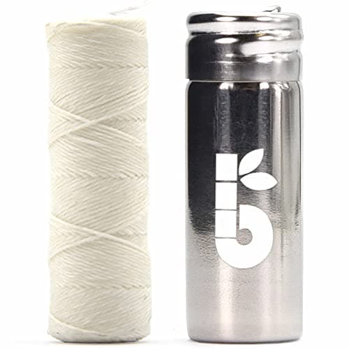 Image of Bambaw Eco-Friendly Dental Floss, Plastic-Free Candelilla Wax, Mint, White, 50 m