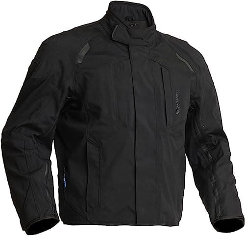 Image of Halvarssons Naren Waterproof Motorcycle Textile Jacket (Black, 52)