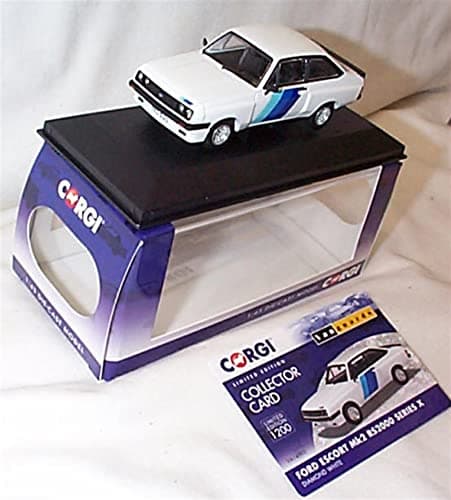 Image of Corgi Vanguards Ford Escort mk2 RS2000 Series X diamond white vehicle 1:43 scale diecast model (VA14903-01)