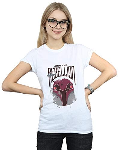 Image of Star Wars Women's Rebels Rebellion T-Shirt White Small