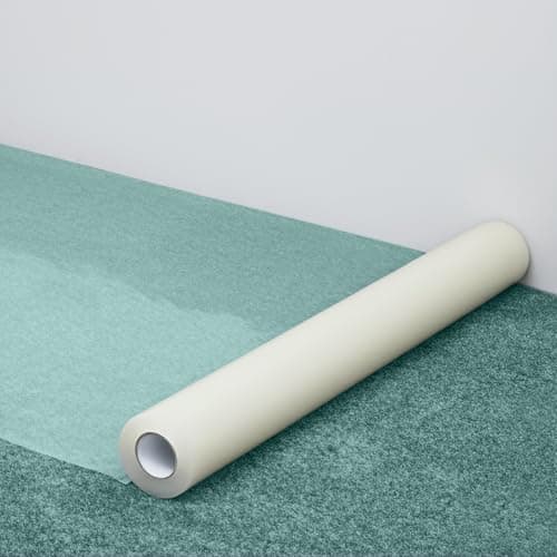 Image of Winsome Clear Carpet Protector Roll 50 Meter x 60cm | Thick 60 Micron Carpet Protection Film | Tackles Dust, Paint Spill & Foot Traffic | Plastic Dust Sheets for Decorating | Best for Low-Pile Carpet