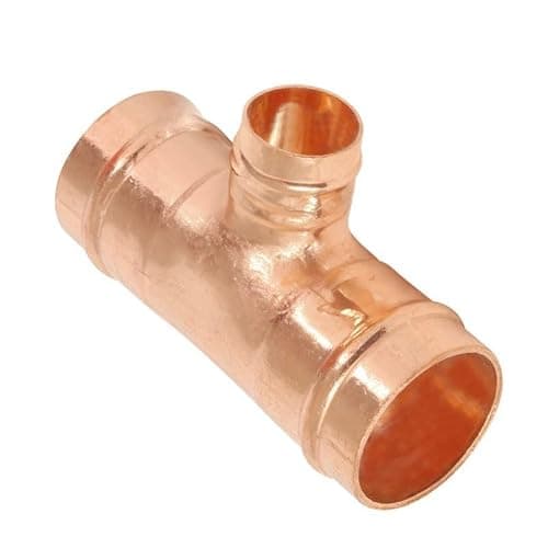 Image of 28mm x 28mm x 15mm Solder Ring Reducing Tee - Bag of 2