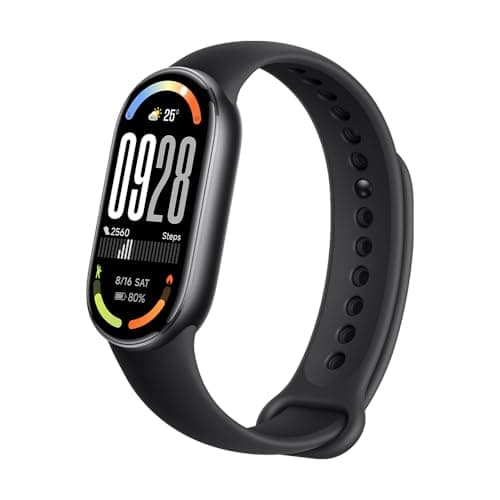Image of XIAOMI Smart Band 10 Fitness Tracker, 44mm AMOLED Display, 21Day Battery Life, 150 Sports Modes,Sleep Monitoring, 5ATM Waterproof, Compatible With Android and IOS – Midnight Black