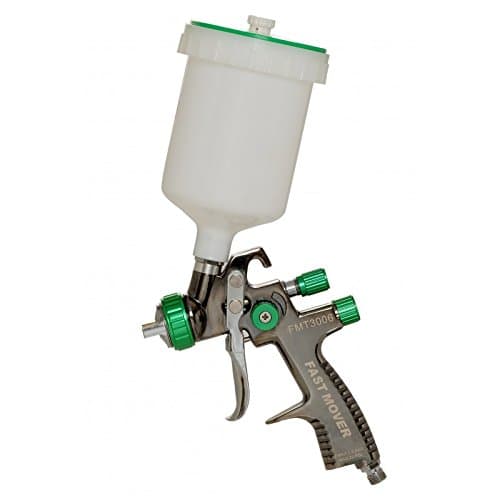 Image of Fast Mover Tools UK LVLP Gravity Feed Spray Gun, 600cc Pot, 1.3mm Set Up