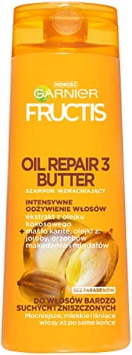 Image of GARNIER - FRUCTIS - OIL REPAIR 3 BUTTER - Strengthening shampoo for very dry and damaged hair - 400 ml