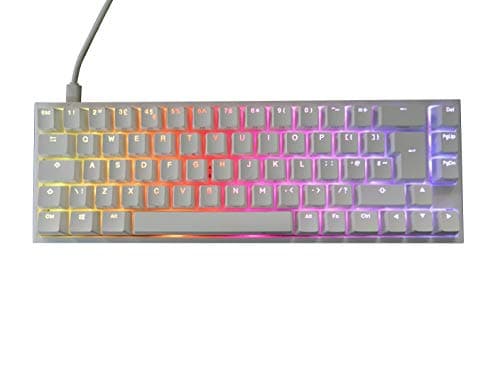 Image of Ducky One2 White SF RGB Backlit Red Cherry MX Switch Mechanical Keyboard - UK Layout