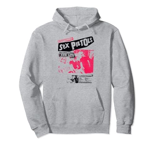 Image of Sex Pistols Official Classic Japan Tour Pink Photo Pullover Hoodie