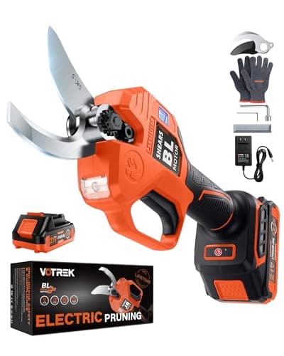 Image of VOTREK® Electric Secateurs, [1.6'' Cutting Diameter] Professional Cordless Pruning Shears with Less Effort, Battery Included, Garden Pruner for Tree Shrubs Branch [SK5 Blades] [Brushless Motor]