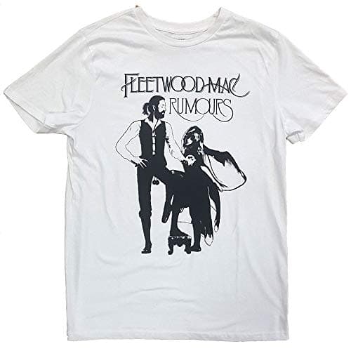 Image of Fleetwood Mac Rumours Sketch Official Tee T-Shirt Mens Unisex (XX-Large) White