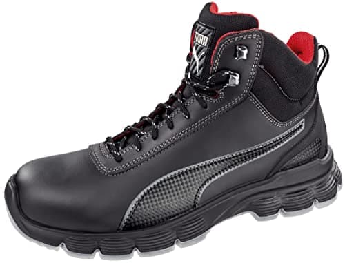 Image of Puma 630101-202-44 "Pioneer" Safety Shoes, Mid S3, ESD SRC, Size 9.5, Black - EN safety certified