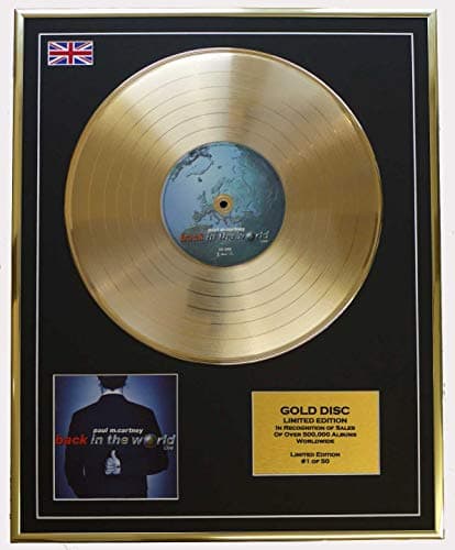 Image of PAUL McCARTNEY/Cd Gold Disc Record Limited Edition/BACK IN THE WORLD