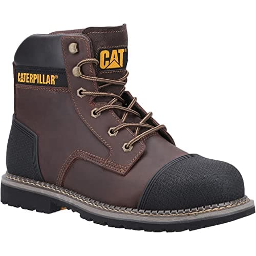 Image of Caterpillar Male Powerplant S3 Safety Boot, Brown, 8