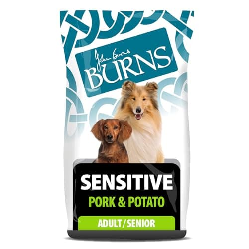 Image of Burns Pet Nutrition Hypoallergenic Complete Dry Dog Food Adult and Senior Dog Sensitive with Pork and Potato 12 kg