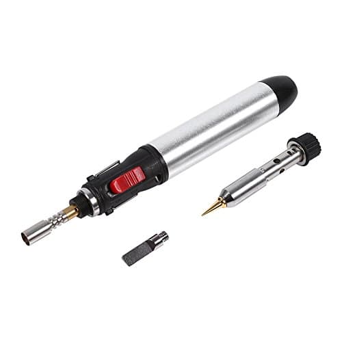 Image of Butane Soldering Iron, Gas Welding Torch Pen Kit Temperature Adjustable for Cordless Soldering Tool