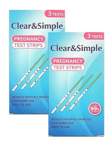 Image of 2X 3 Healthpoint Clear and Simple HCG Pregnancy Test Strips – Bundled by Smart Cutie