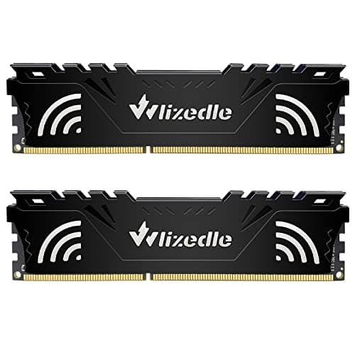 Image of Wlizedle DDR3 RAM 8GB Kit (2x4GB) 1600MHz CL11 U-DIMM Desktop Memory PC3-12800 240-Pin 1.5V 2Rx8 Dual Rank Channel Non-ECC Unbuffered PC Computer Sdram Sticks Module Upgrade, Black