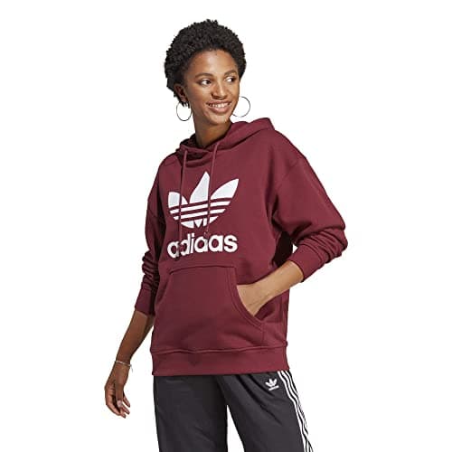 Image of adidas Originals Women's Trefoil Hoodie, Shadow Red, S
