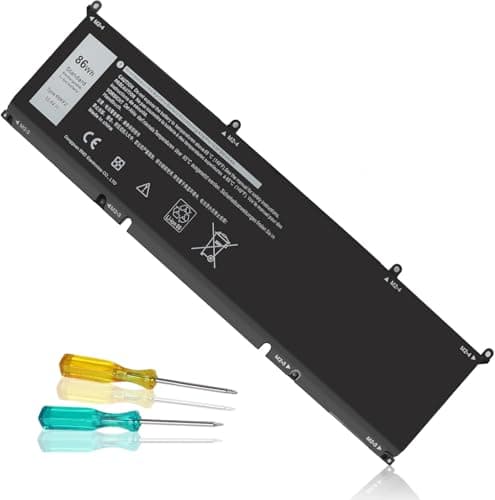 Image of 69KF2 Battery Replacement for Dell G7 15 7500 G15 5510 5511 5515 5520 5521 XPS 15 9500 9510 Alienware M15 R3 R4 R5 R6 R7 M17 R3 R4 Precision 5550 5560 5570 7510 7610 7620 86Wh 11.4V