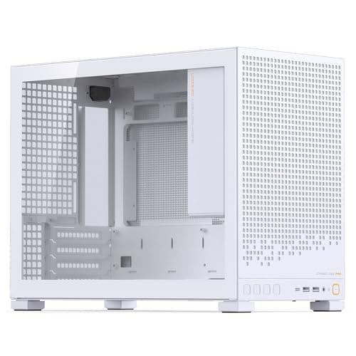 Image of Jonsbo D32 PRO PC Case White - Compact mATX Case with Back Connect Support, Tempered Glass, Dust Filters & High-End Cooling