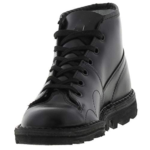 Image of 60's Grafters Men's Black Leather Monkey Mod Boots Size 10
