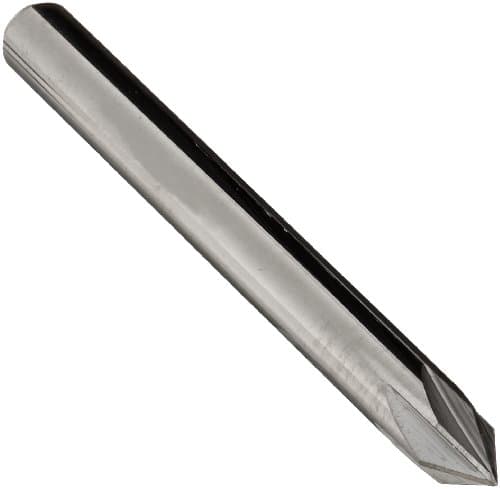 Image of KEO 55781 Solid Carbide Single-End Countersink, Uncoated (Bright) Finish, 6 Flutes, 60 Degree Point Angle, Round Shank, 316'' Shank Diameter, 316'' Body Diameter