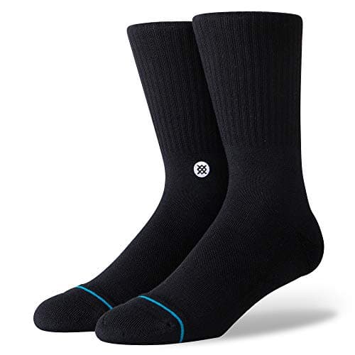 Image of Stance Crew Sock - Icon (Black/White, Large)