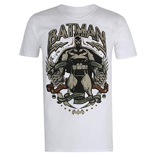 Image of Cotton Soul DC Comics Batman Gotham Hero Unisex T Shirt, White, Small