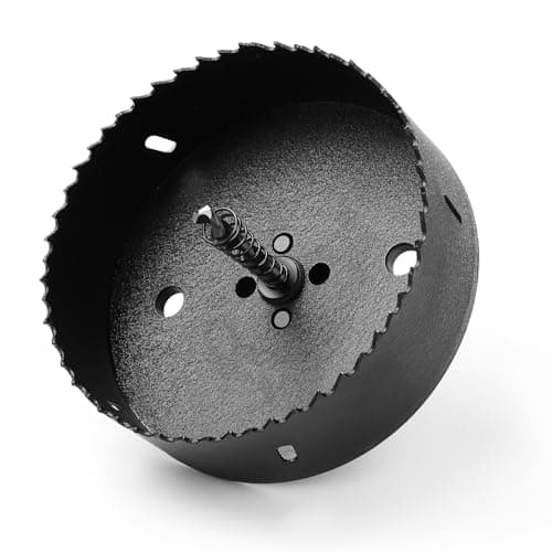 Image of HSAWBIT HSS Bi-Metal 130mm Hole Saw, M42 Fast Cut Extra Cobalt Hole Cutter 40mm Cutting Depth, For Stainless Mild Sheet Wood Plastic Various Materials
