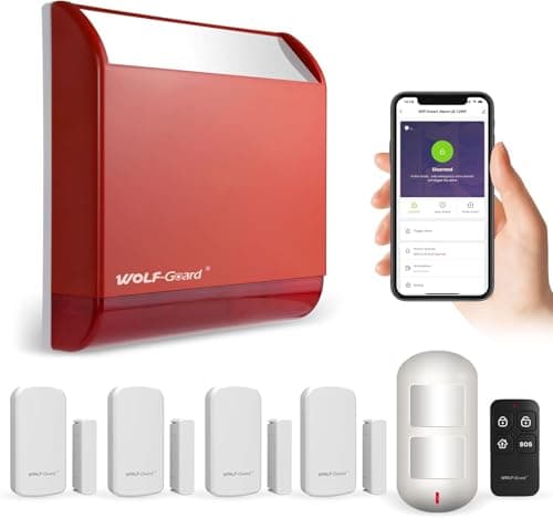 Image of Wolf Guard LB-12WF Garage Alarms Wireless with APP, Shed Motion Detector Burglar Alarm System