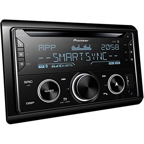 Image of Pioneer FH-S720BT 2-DIN CD Tuner with Bluetooth, multi colour illumination, USB, Spotify, Pioneer Smart Sync App and compatible with Apple and Android devices.