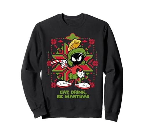 Image of Marvin Martian Xmas Eat Dark Sweatshirt