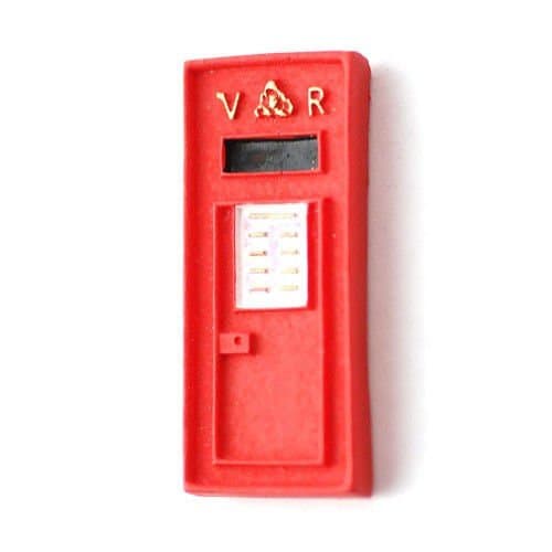 Image of FAIRIES MINIATURE RED POST BOX WALL MOUNTED TO PLACE IN YOUR FAIRY GARDEN (1/12TH SCALE)
