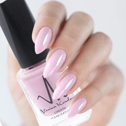 Image of Classic Nail Polish Quick Drying Nail Varnish Long lasting No UV Need Natural Classic Nail Polish (122 - Lilac)
