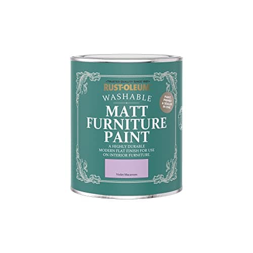 Image of Rust-Oleum Purple Furniture & Skirting Board Paint in Matt Finish - Violet Macaroon Matt 750 ml