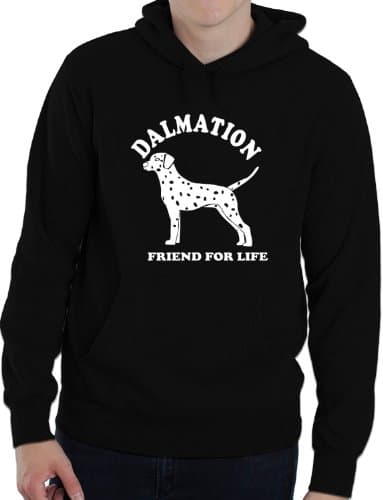 Image of Print4U Dalmation Dog Lover Adult Ladies Mens Hoodie Birthday Gift Idea XX-Large Black