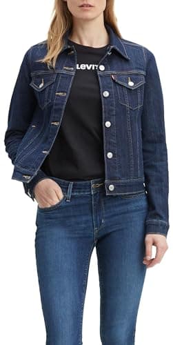 Image of Levi's Women's Original Trucker Denim jacket, Even Rinse, XS
