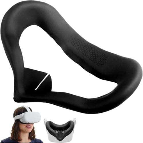 Image of 1 Pcs Facial Interface and Face Cover Pad for Quest 2 Sweat-Proof PU Foam Cushion Vr Headset Accessories to Meta Quest 2 Comfort Face Pad Cushion Compatible with Oculus Quest 2 Accessories