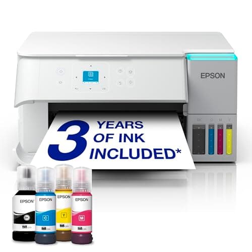 Image of Epson EcoTank ET-2956 Ink Tank Printer | Busy Home Use | Wireless | A4 | Print, Copy, Scan | 3.7cm LCD Screen | Double-Sided Printing | Includes up to 3 Years of Ink