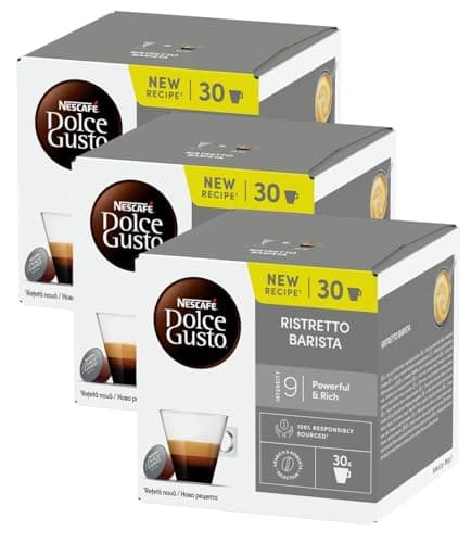 Image of NESCAFÉ DOLCE GUSTO Espresso Ristretto Barista Coffee Pods x30 (Pack of 3, Total 90 Pods)