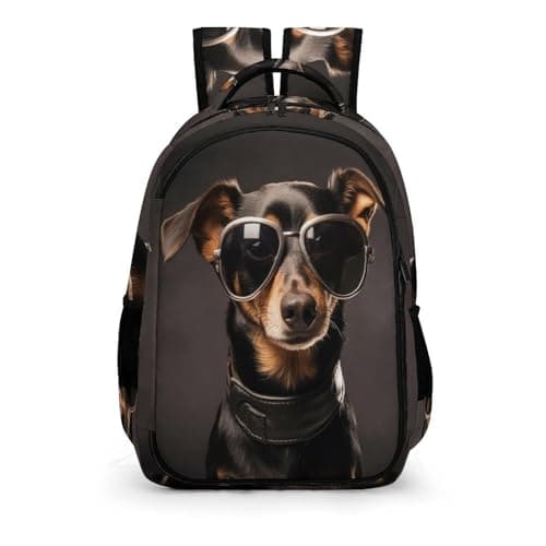 Image of TPISLI Kids School Backpack with Cool Dog, Colorful Animal Dog Students Childrens Book Bag for Boys Girls
