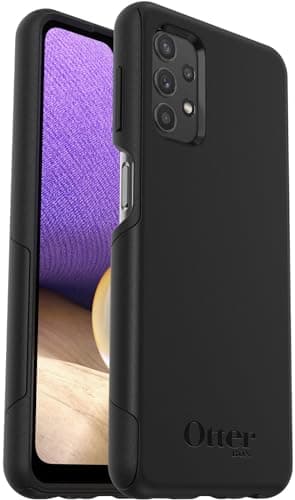 Image of OtterBox Samsung Galaxy A32 5G Commuter Series Lite Case - BLACK, slim & tough, pocket-friendly, with open access to ports and speakers (no port covers),