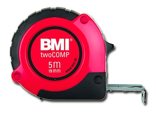 Image of BMI 472541021 "TWO COMP" Pocket Measuring Tape, White/Black/Red, 5 m x 19 mm