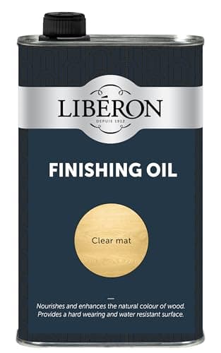 Image of Libéron Finishing Oil - Traditional Protection for Interior Wood - Hard-Wearing & Water-Resistant Finish - Ideal for Kitchens & Bathrooms - Clear - 1 Litre