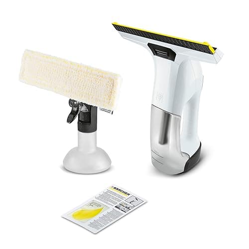 Image of Kärcher Window Vac WV 6 Plus, Extra Long Battery Running Time of 100 min, LED Battery Indicator Display, Suction Nozzle: 280 mm, Spray Bottle with Microfibre Cloth, 20 ml Window Cleaner Concentrate