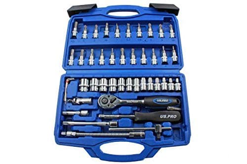 Image of US PRO 46 Piece 1/4" DR Metric Socket & Bit Set 1387