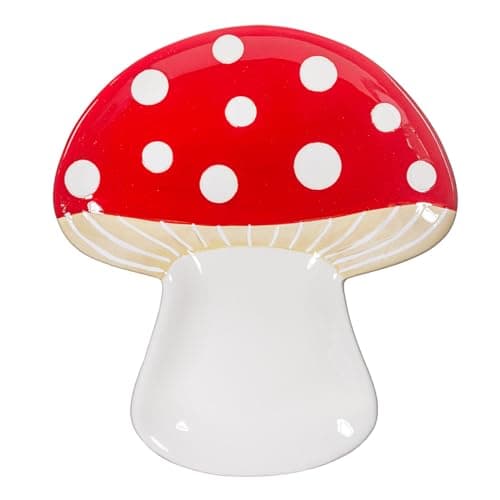 Image of Sass & Belle Mushroom Trinket Dish - Decorative Ceramic Jewellery Tray Inspired By Cottage Style Design Ideal For Home Decor Table Decorations Kitchen Accessories And Thoughtful House Gifts