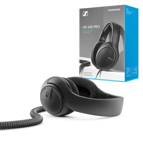 Image of Sennheiser HD 400 PRO Open Back Dynamic Headphones for Studio, Mixing, Video, Audio Production, Twitch, High Definition music listening, removable 1/8” cable w ¼” adaptor