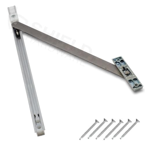 Image of uPVC Door Restrictor Stay with Hold Open Function - 90 Degrees - for uPVC, Aluminium, French & Patio Doors
