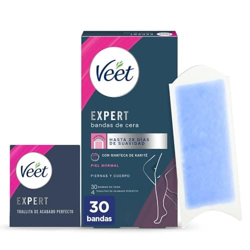 Image of Bandas de Cera Depilatoria Piel Normal Veet Easy Gelwax (Pack de 40)